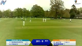 Cranleigh 1st XI vs Tonbridge School [upl. by Trefler820]