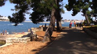 Porec 2015  Coastal walk into town from Valamar CrystalDiamant Hotels and towards Zelena Laguna [upl. by Noramac]