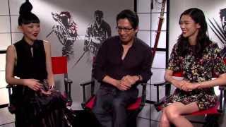 HIROYUKI SANADA TAO OKAMOTO AND RILA FUKUSHIMA interview for THE WOLVERINE [upl. by Llywellyn]