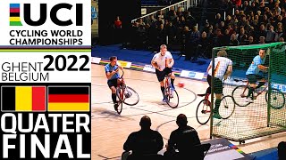 Cycleball Quarterfinal 2022 Germany  Belgium  Radball WM Viertelfinale Deutschland  Belgien [upl. by Charlene302]