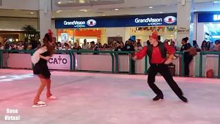 Patinação no gelo da Trupe Encantada na pista Big Ice do Shopping Barra Salvador 01072017 [upl. by Roth]