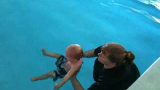 first isr swim lesson for Max [upl. by Nollaf]