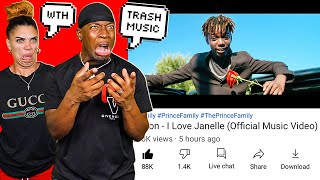 REACTING TO DARION  I LOVE YOU JANELLE OFFICIAL MUSIC VIDEO HE NEEDS TO QUIT MAKING MUSIC [upl. by Etienne46]