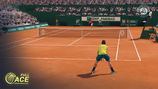 Nadal vs Djokovic  Full Ace Tennis Simulator Gameplay  Roland Garros 2022 [upl. by Nader]