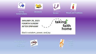 Taking Faith Home Message January 29 2023  Fourth Sunday After Epiphany [upl. by Aruol408]