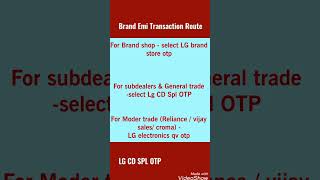 LG Brand Emi Flow Pinelabs  How to do LG txn on pinelabs through Brand Emi Flow [upl. by Taylor905]