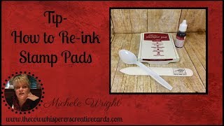 Tip  How to Reink Stamp Pads [upl. by Myrtia]