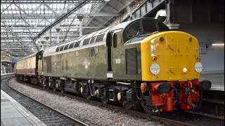 40013 “Andania” D213 at Edinburgh Waverley [upl. by Shelbi]