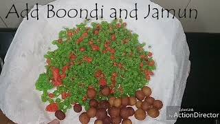 Gulab Jamun and Boondi Mix Recipe MadhuraMilana [upl. by Norehc]