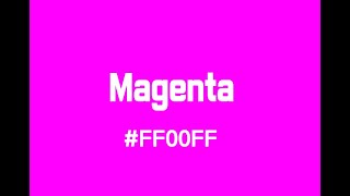 âŽ¨color nameâŽ¬magenta color image [upl. by Eversole]