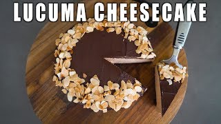 Easy No Bake Lucuma Cheesecake  Eating with Andy [upl. by Zinah979]