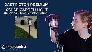 Dartington Premium Solar Garden Light  Unboxing amp Product Information [upl. by Enert]