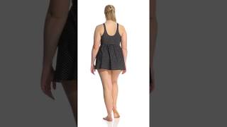 Miraclesuit Plus Size Marais Pin Point Swim Dress  SwimOutletcom [upl. by Halley576]