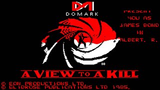 Amstrad CPC A View To A Kill  Longplay [upl. by Troxell]