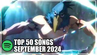 My Top 50 Songs of September 2024 Spotify [upl. by Nomyar]