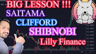 BIG LESSON FROM CLIFFORD  SHIBNOBI  SAITAMA  SHIBA INU  WHAT TO DO ON SAITAMASK LILLY FINANCE [upl. by Nylauqcaj]