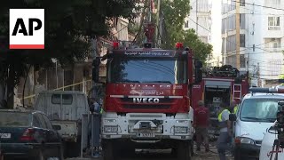 Morning scene in Beirut after Israeli strike kills Hezbollah commander [upl. by Ahseekat547]