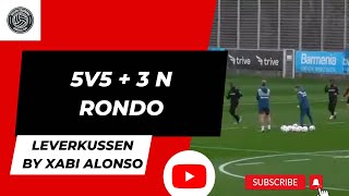 Bayer Leverkussen  Xabi Alonso  5v5  3N Rondo [upl. by Ayak]