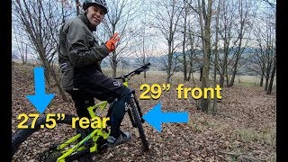 UPGRADE MTB Ruota anteriore 29quot  Posteriore 275quot TEST 🚴 [upl. by Tahpos]