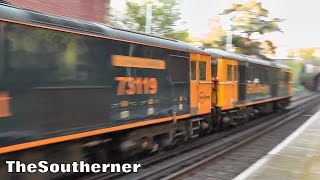 66747 73109 amp 73119 with quotThe Pines Expressquot at Sway 30042016 [upl. by Nivan]