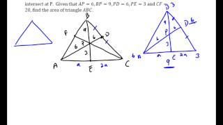 Mass Point Example With Stewarts Theorem [upl. by Gunther]