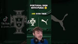 Portugal sign with puma shorts football portugal [upl. by Marketa]