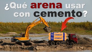 ¿Qué TIPO de ARENA se usa en la CONSTRUCCIÓN [upl. by Tennek929]