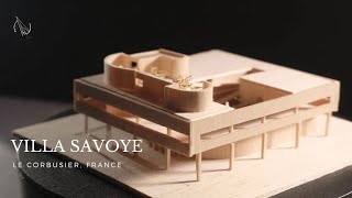 How to make a tiny Villa Savoye  Pocket Architecture  Villa Savoye France  Le Corbusier [upl. by Setiram]