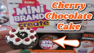 Mini Brands Create MasterChef Cherry Chocolate Cake [upl. by Nollahp67]