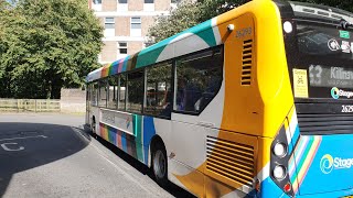 2nd Pride Bus At Slatyford Depot 26293SN69 ZHV Stagecoach Northeast Adl Enviro 200 MMC On the 63 [upl. by Irtimed]