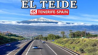 TENERIFE  EL TEIDE  Spring brings the First Snow of Year to Teide ❄️ March 2024 [upl. by Yttocs]