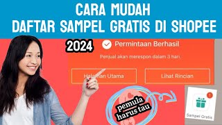 CARA DAFTAR SAMPEL GRATIS SHOPEE 2024 [upl. by Connel]