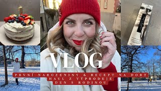 VLOG 18  první narozeniny amp recept na dort HAUL z výprodeje den s rodinou [upl. by Gabbi]