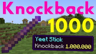 How To Get a KNOCKBACK 1000 STICK in Minecraft 121 [upl. by Moguel]