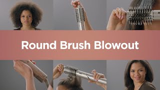 Hair Styler  Round Brush Blowout for Coily Hair [upl. by Il]