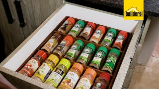 Get Your Spices In Order With This DIY Spice Drawer Organiser [upl. by Tinor]