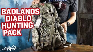 Badlands Diablo VT Product Review GoWild  Hunting Backpack Review [upl. by Tallu612]