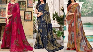 Buy Designer Party Wear Saree  Georgette Saree  Chiffon Saree  Silk Saree Cheapest rates [upl. by Imoyn]