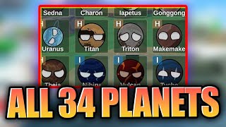 FIND THE PLANETS How to get ALL 34 PLANETS Roblox [upl. by Merridie]