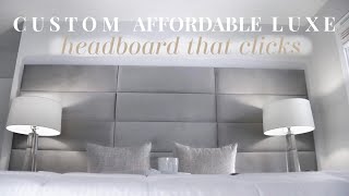 LUXE FOR LESS  CUSTOM AFFORDABLE HEADBOARD PANELS [upl. by Leah]