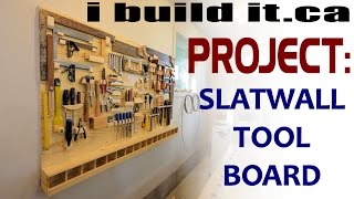 Making A Slatwall Tool Board [upl. by Ardis]