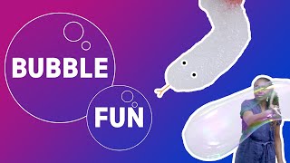 ⚪ 🐍 🎺 Bubble fun STEM activity  Wonderlab  Science Museum Group  ScienceAtHome [upl. by Nessah]