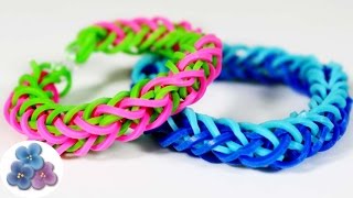 How to make Braid Bracelets Easy without Rainbow Loom video tutorial Kawaii Mathie [upl. by Ennayllek]