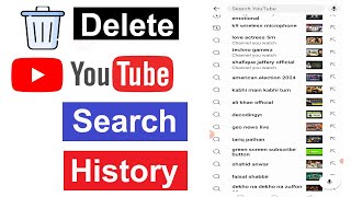 Youtube search history Delete kaise kare  How To Clear YouTube search History [upl. by Nyladam]