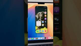 IPhone Mirroring in MacBook  ios 18 beta 2 ios18 ios18beta apple shorts [upl. by Muns884]