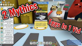 GETTING 2 MYTHIC EGGS in Bee Swarm Simulator [upl. by Lewap99]