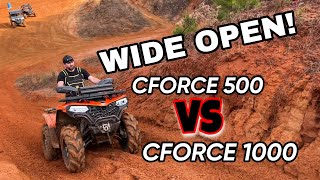 CFMOTO CFORCE G2 500 VS 1000We Play A Game Of CHASE [upl. by Fitton]