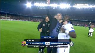 Jose Mourinho Celebration BarcaInter 23 Agg [upl. by Goldie]