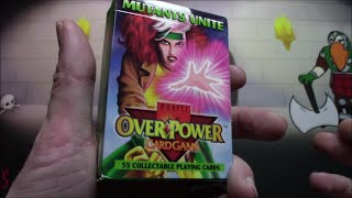 Marvel Over Power Card Game  Mutants Unite Deck [upl. by Zilada]