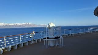 Sailing into HUSAVIK Harbour North Iceland [upl. by Mungovan]